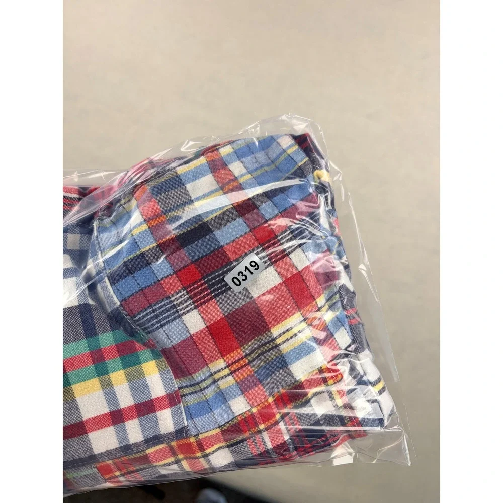 Old Navy Surplus Company Mens 36 Patchwork Plaid Shorts Multicolor Cotton